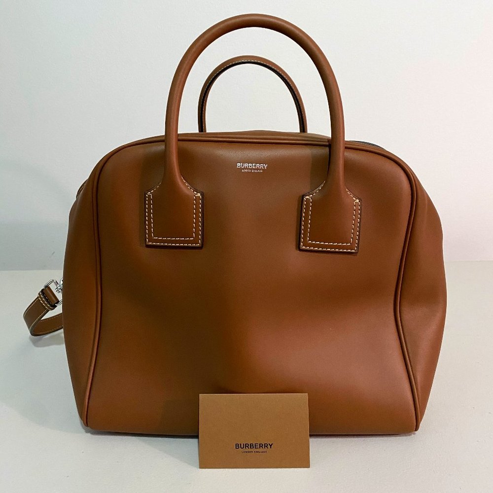 Burberry Medium Leather Cube Bag